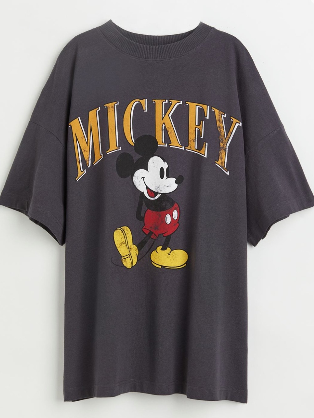 H&M oversized long Mickey Graphic Tee